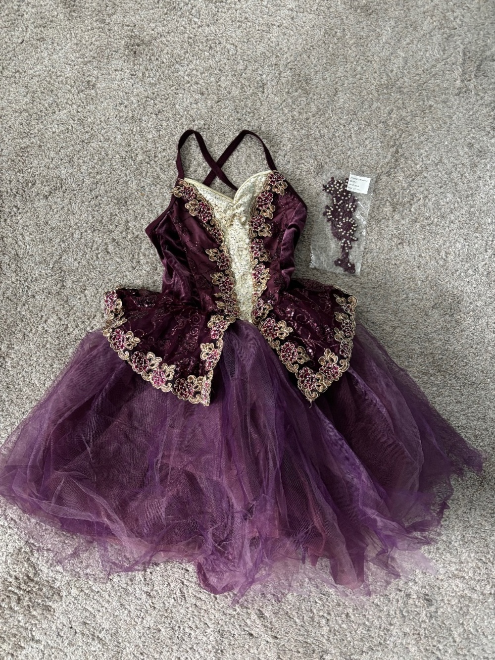 Weissman Child Large Purple Ballet Costume